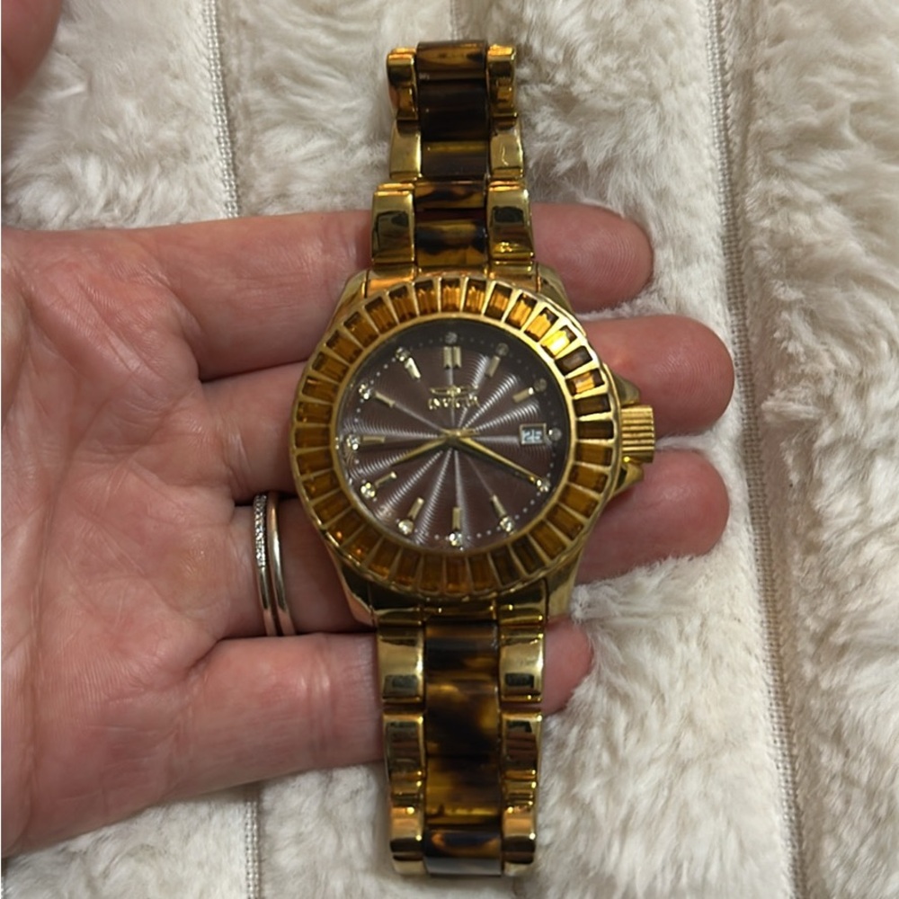 Invicta Gold and Brown Women's Watch